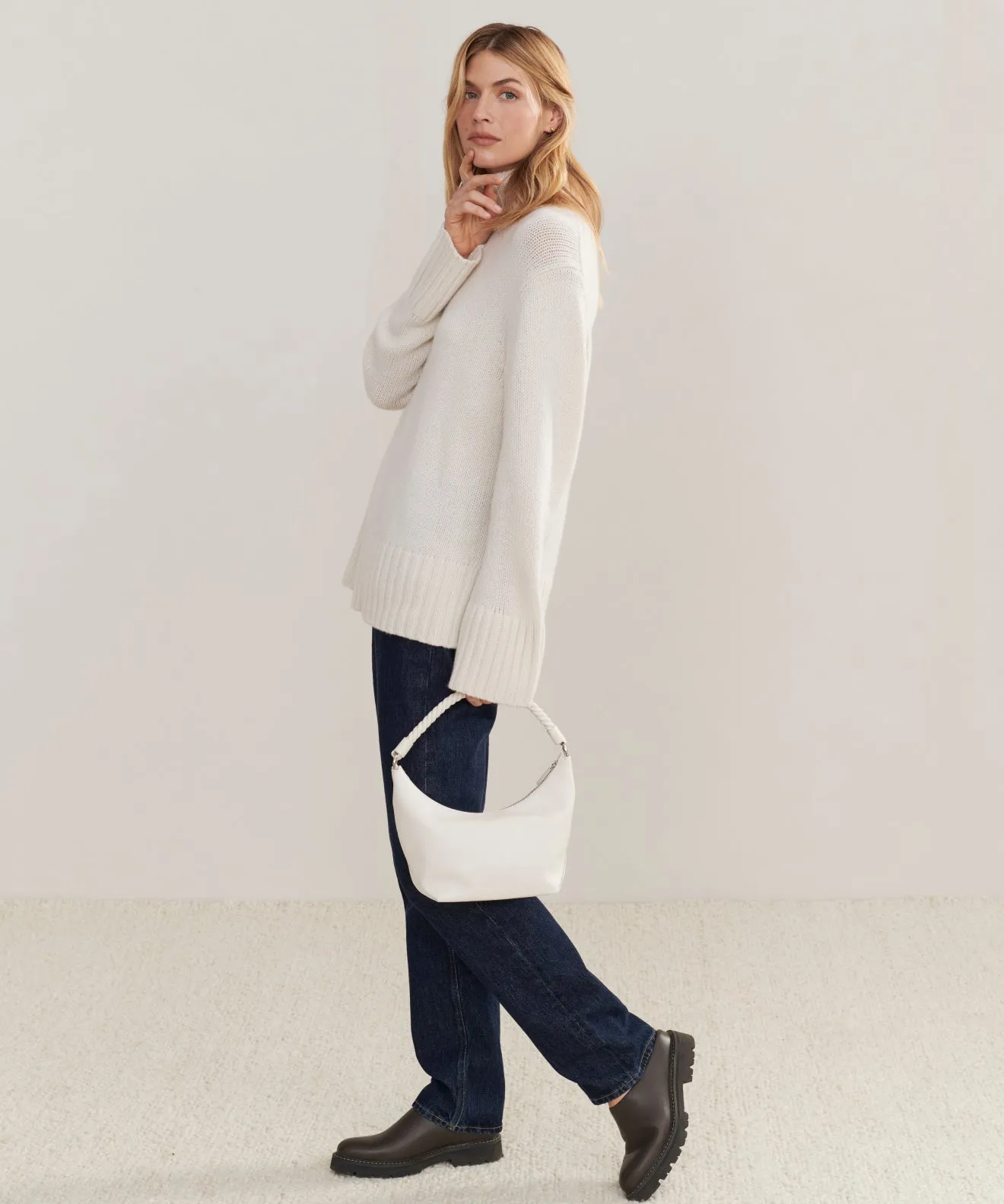 Cashmere Jet Turtleneck sold by Jenni Kayne product image thumbnail 3