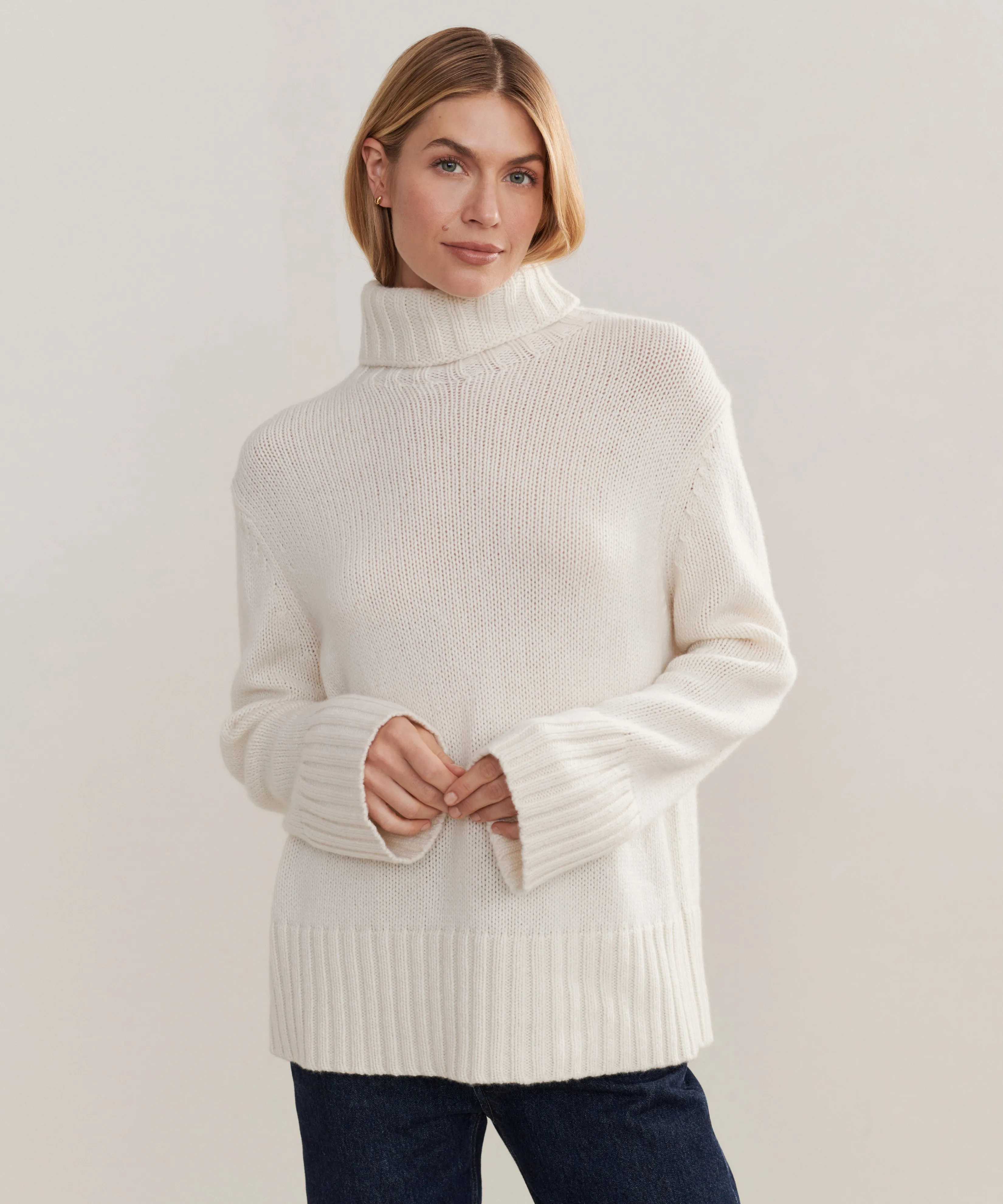 Cashmere Jet Turtleneck sold by Jenni Kayne
