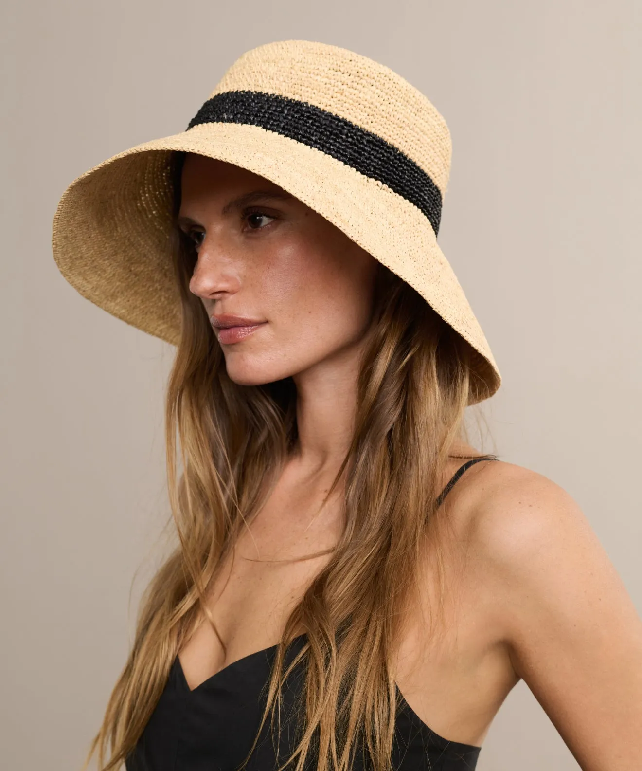 Crochet Raffia Sun Hat sold by Jenni Kayne product image thumbnail 3