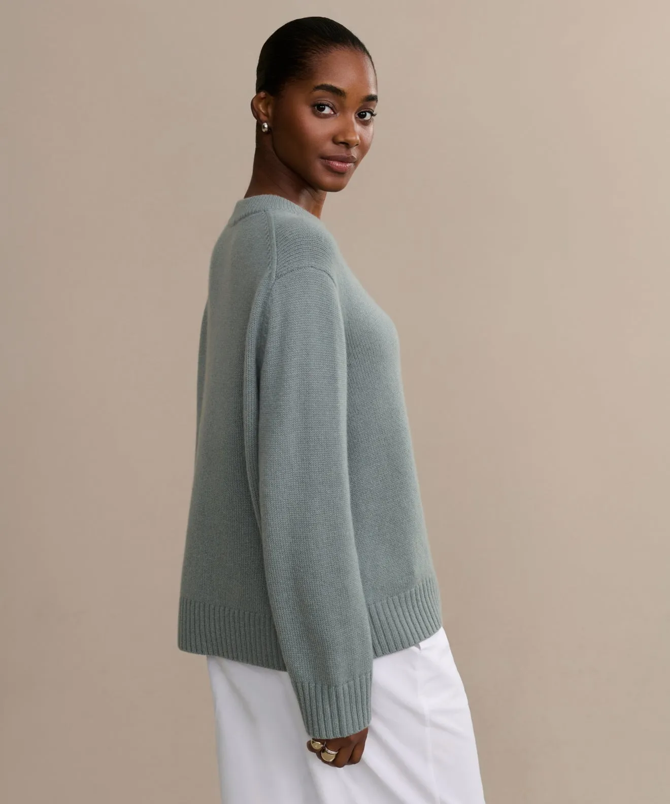 Cashmere Oversized Crewneck sold by Jenni Kayne product image thumbnail 2