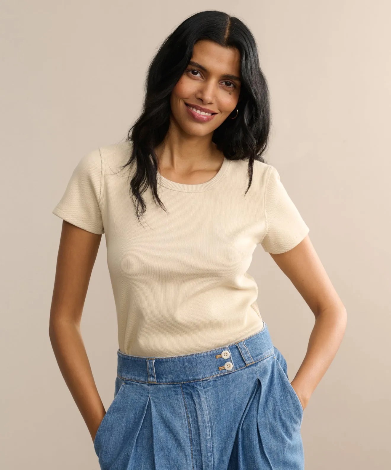 Rib Tee sold by Jenni Kayne