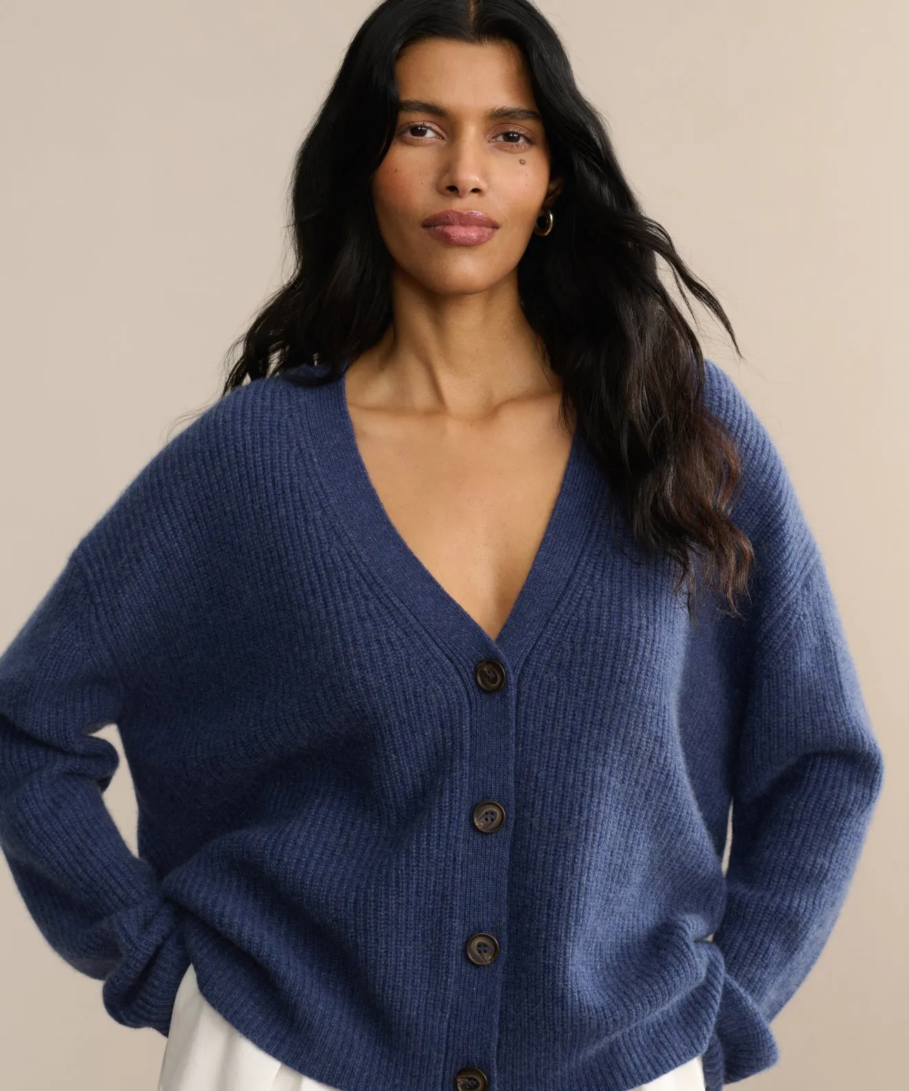 Cropped Cashmere Cocoon Cardigan sold by Jenni Kayne product image thumbnail 2