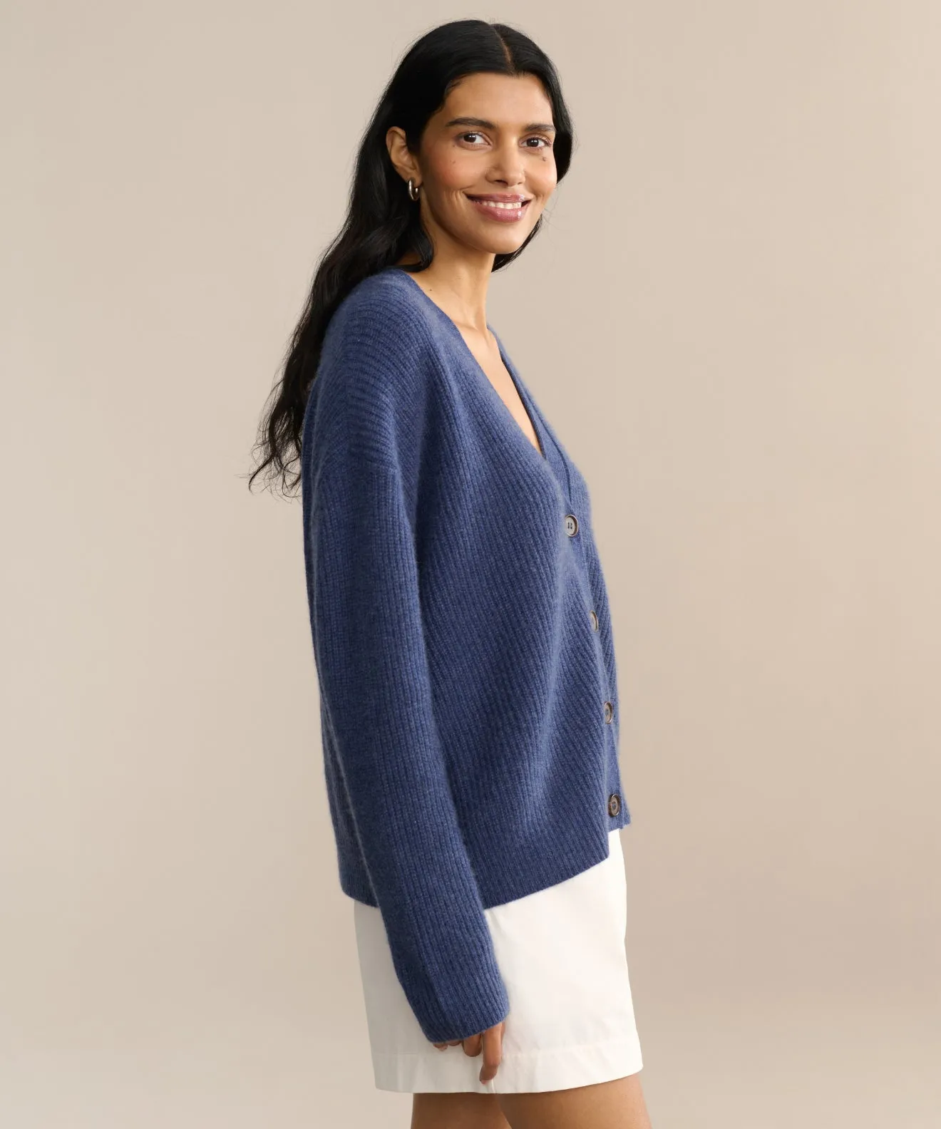 Cropped Cashmere Cocoon Cardigan sold by Jenni Kayne product image thumbnail 3