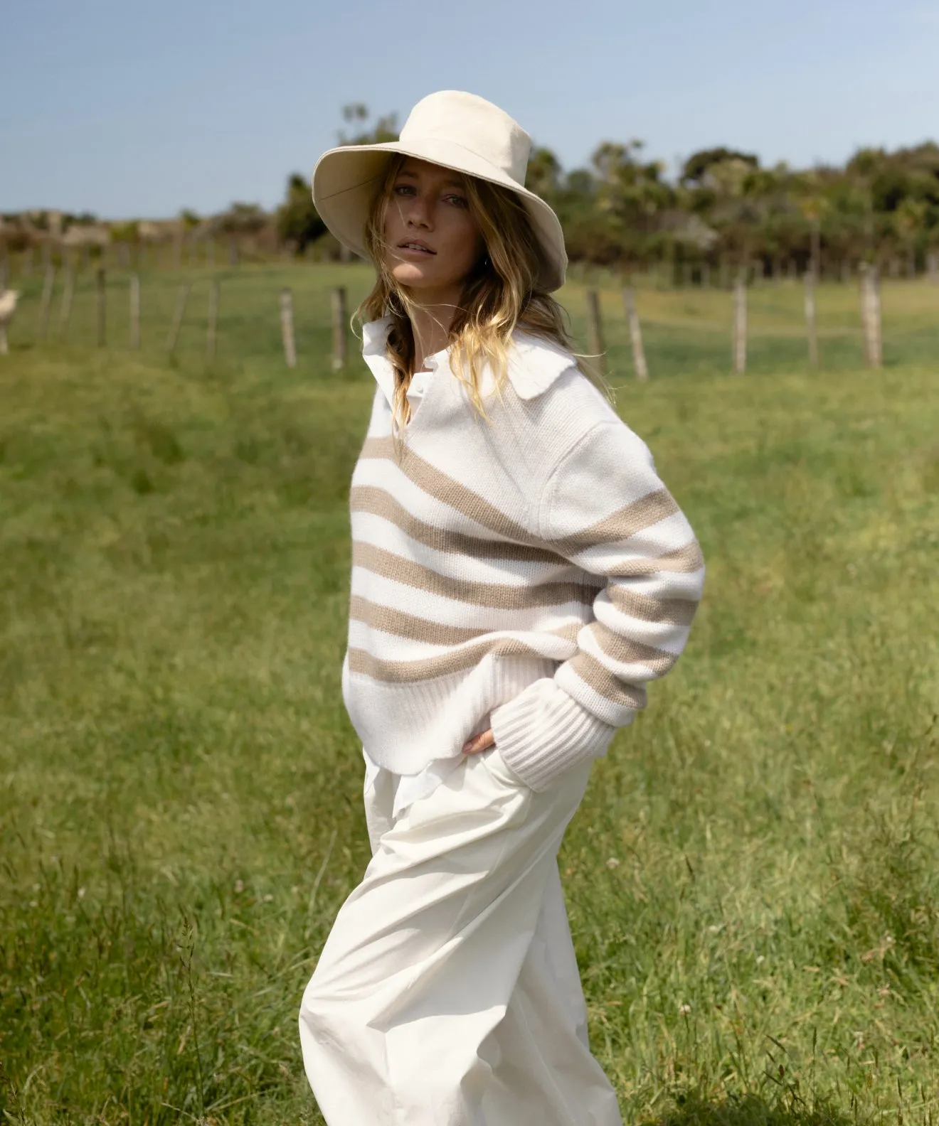 Cashmere Phoebe Polo sold by Jenni Kayne