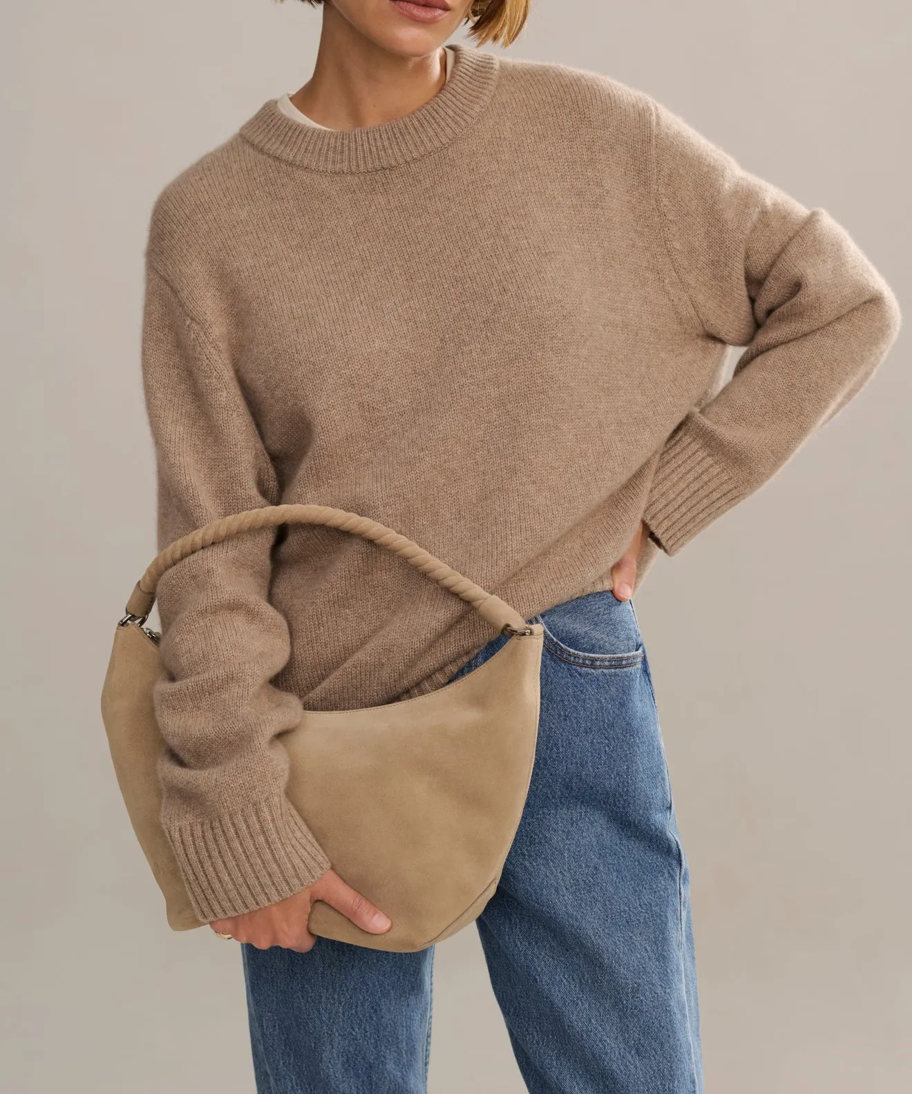Cashmere Oversized Crewneck sold by Jenni Kayne product image thumbnail 2