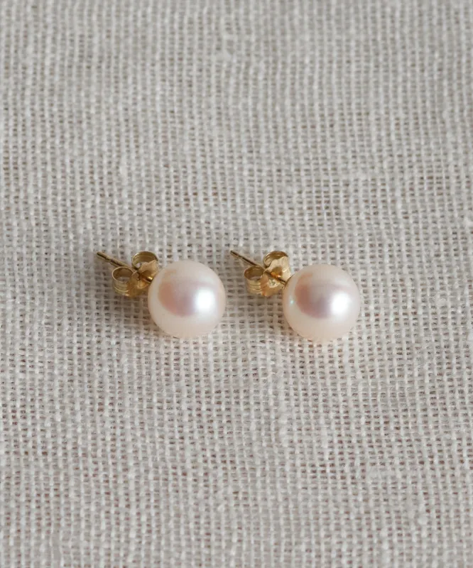 Large Loren Pearl Studs sold by Jenni Kayne
