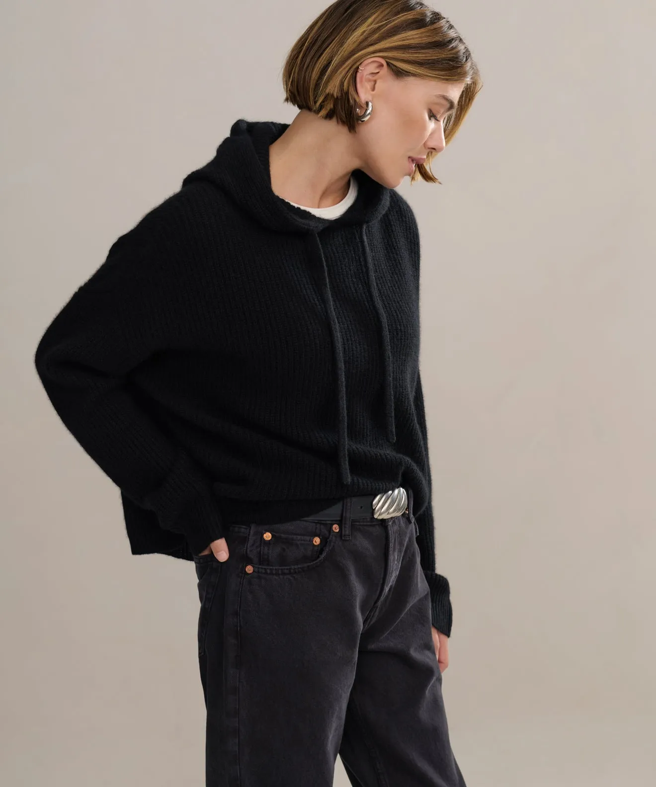 Cashmere Fisherman Hoodie sold by Jenni Kayne product image thumbnail 2