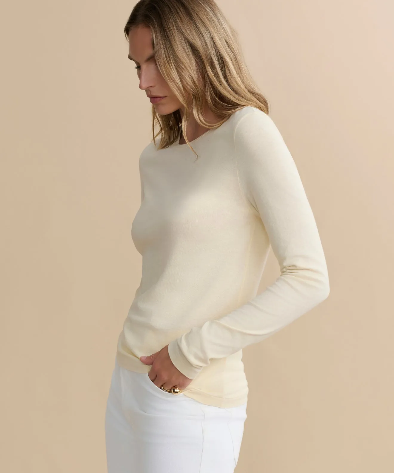 Long-Sleeve Slim Tee sold by Jenni Kayne product image thumbnail 3