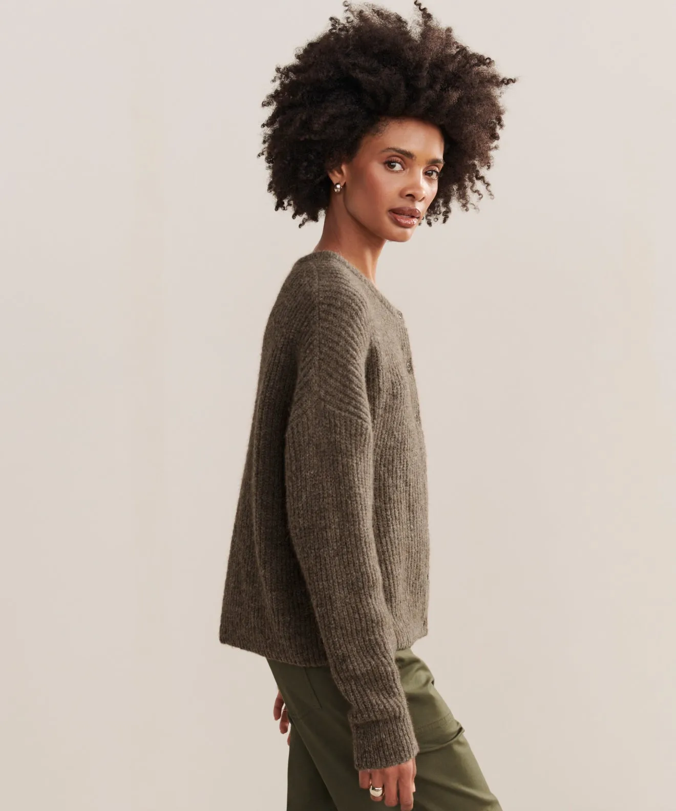 Hayes Crewneck Cardigan sold by Jenni Kayne product image thumbnail 3