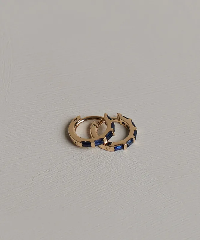 Merit Baguette Hoops sold by Jenni Kayne