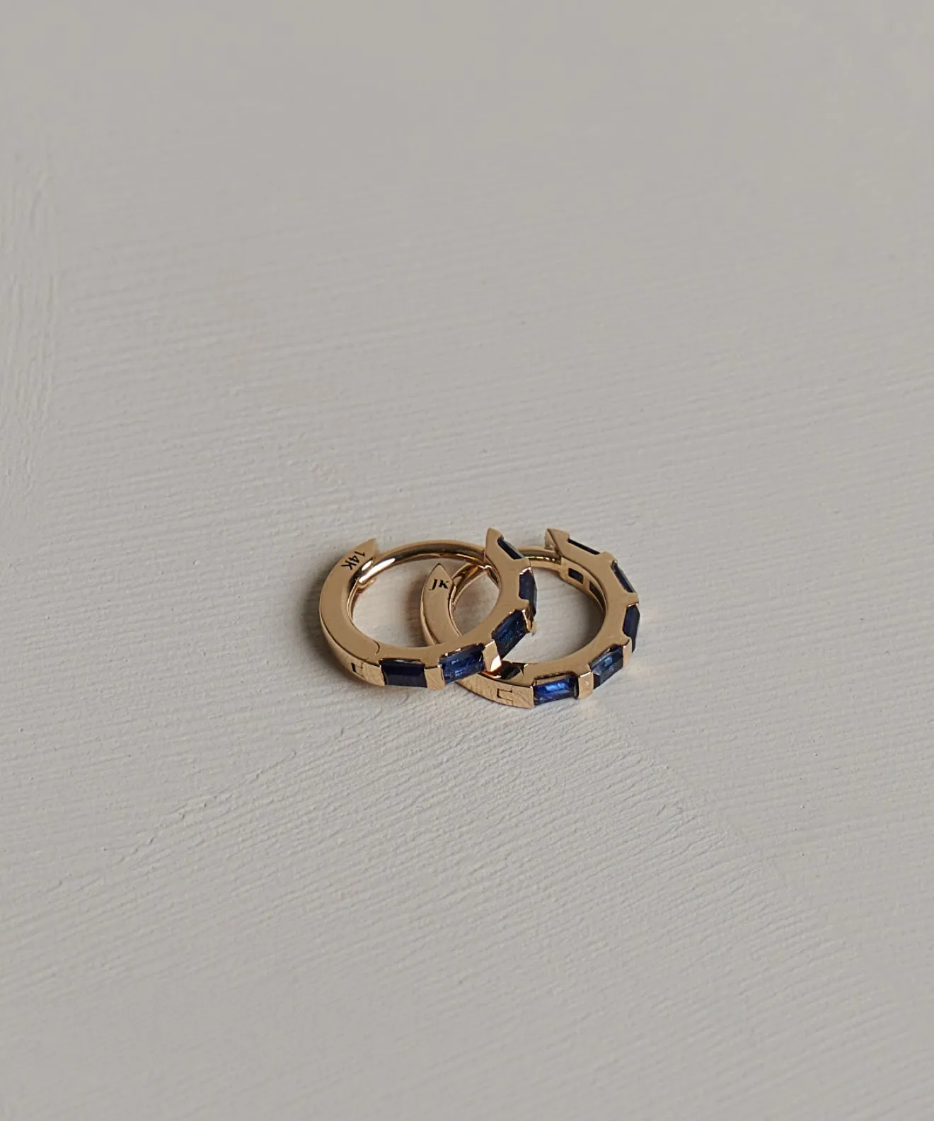 Merit Baguette Hoops sold by Jenni Kayne