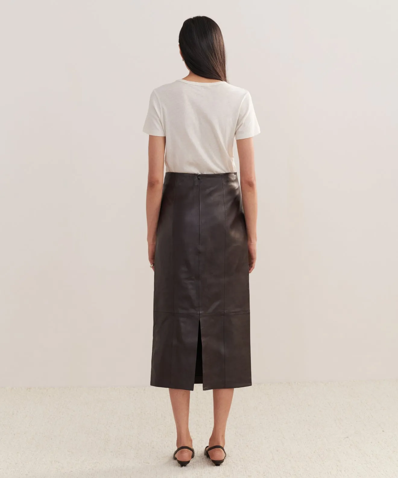 Leather Sienna Skirt sold by Jenni Kayne product image thumbnail 4