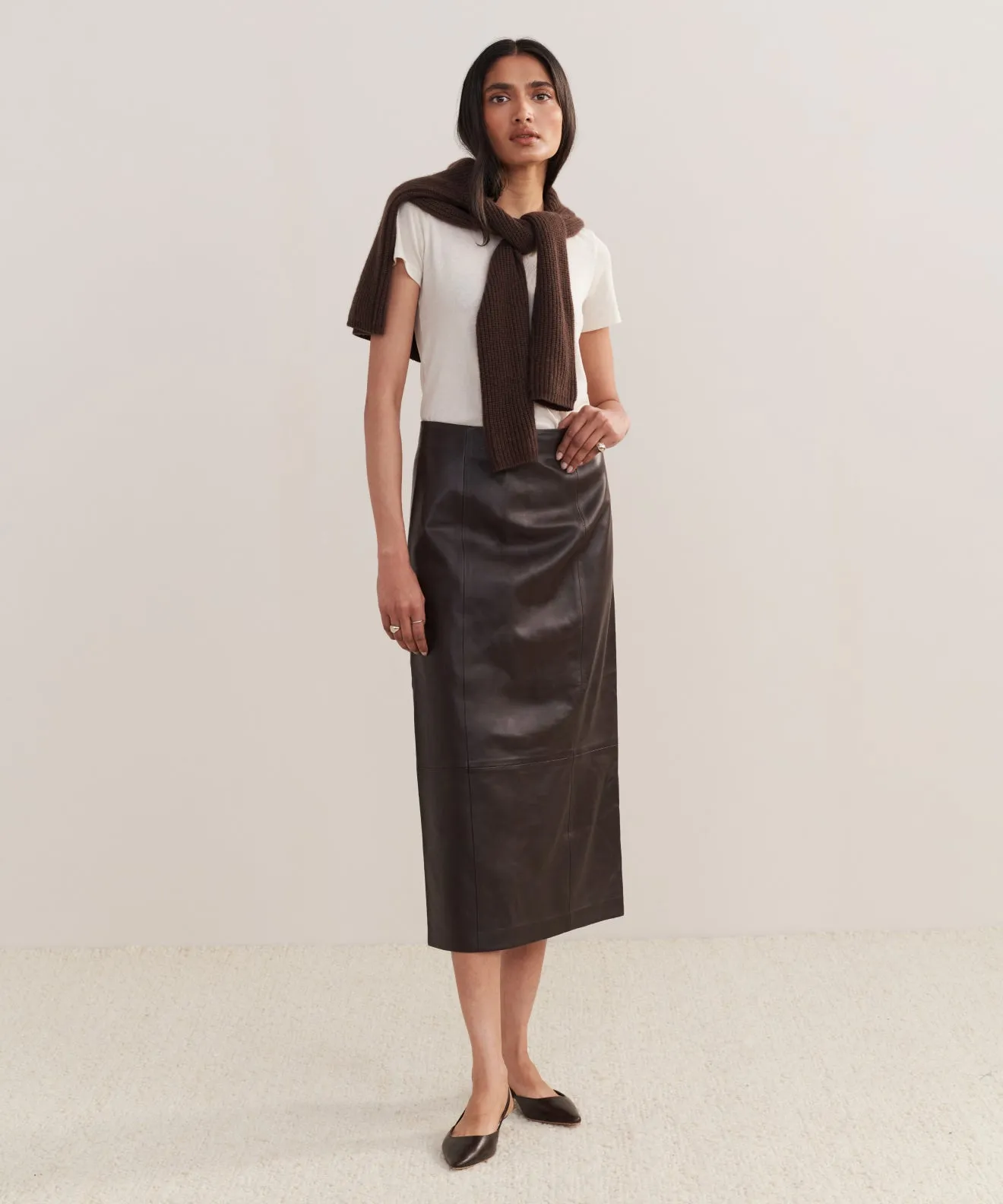 Leather Sienna Skirt sold by Jenni Kayne product image thumbnail 2