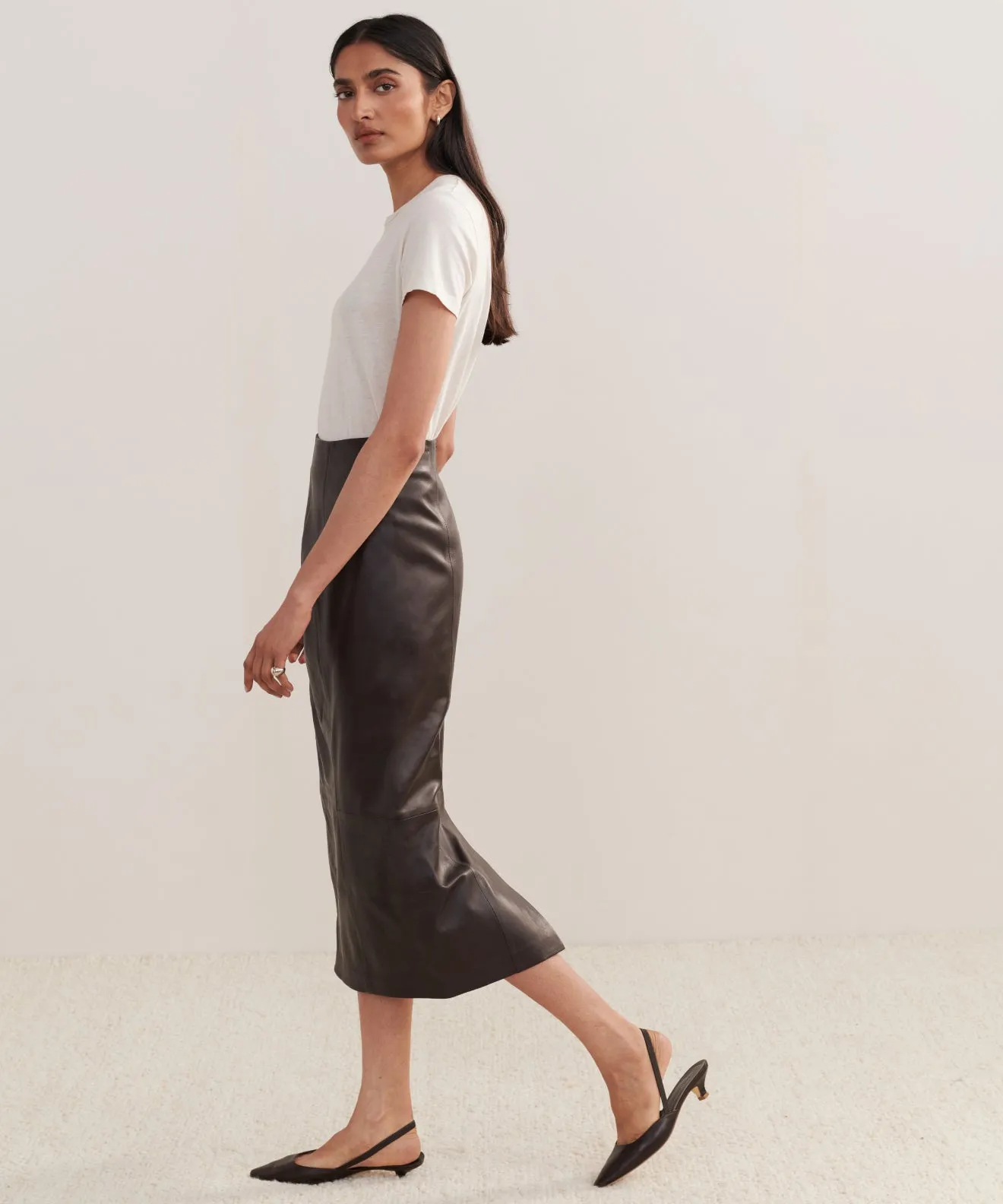 Leather Sienna Skirt sold by Jenni Kayne product image thumbnail 3