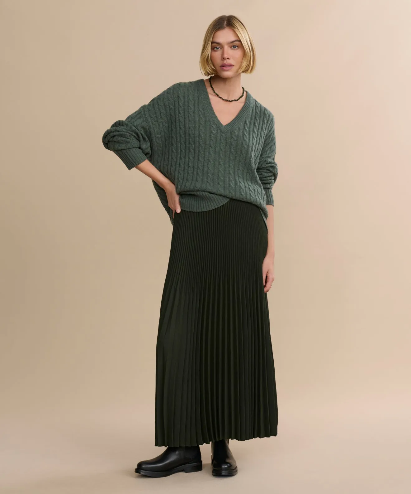 Pleated Skirt sold by Jenni Kayne