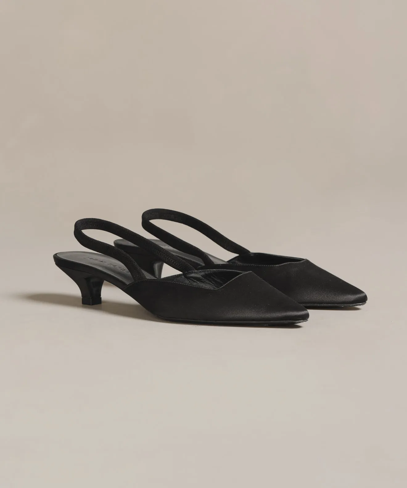 Satin Kitten Heel sold by Jenni Kayne