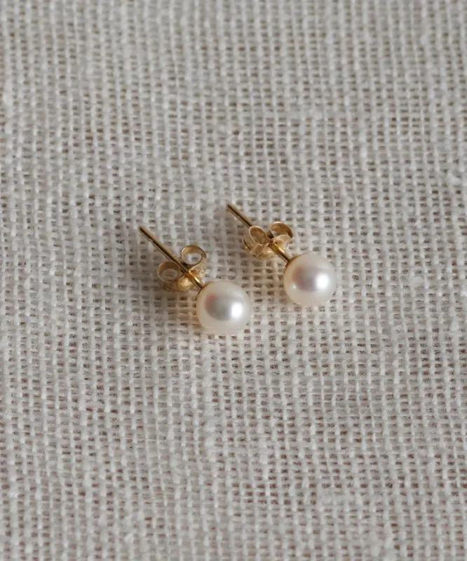 Small Loren Pearl Studs sold by Jenni Kayne