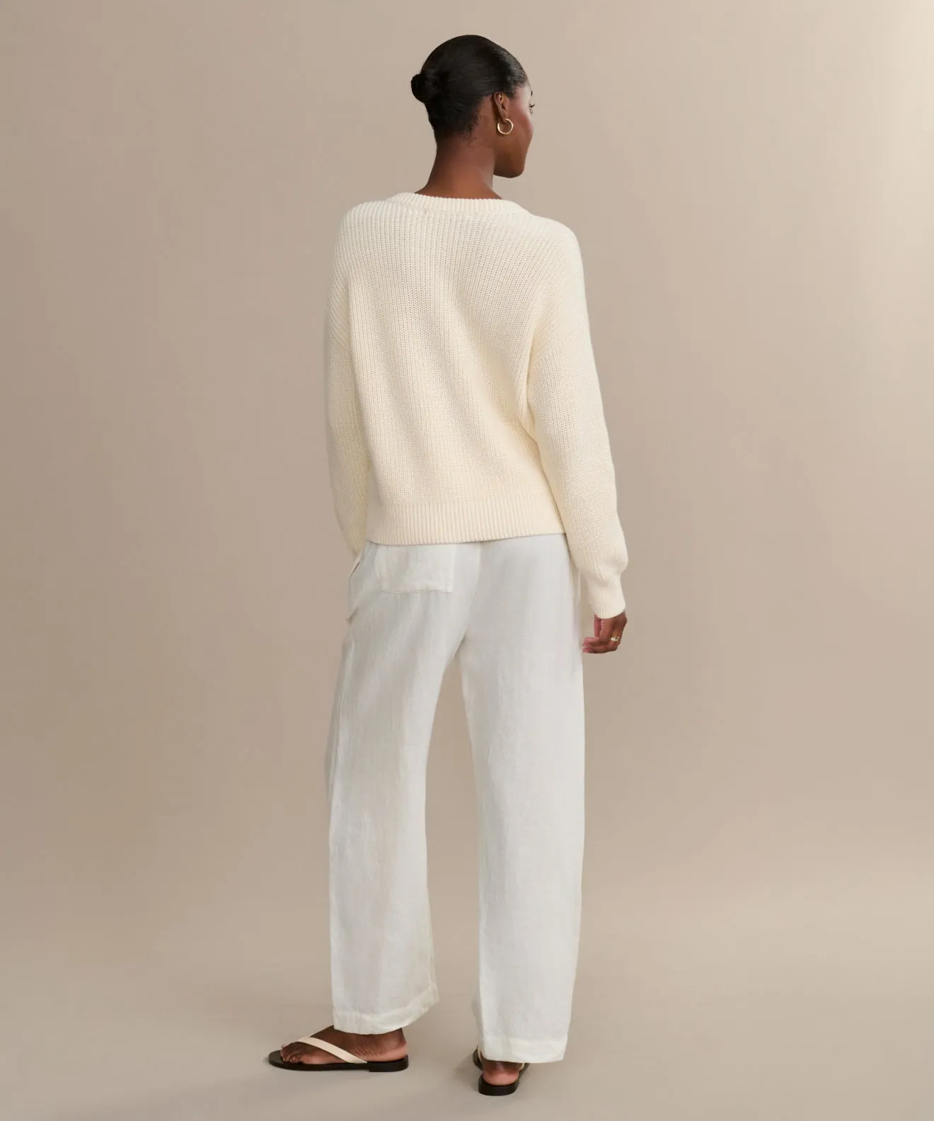 Cotton Hayes Crewneck Cardigan sold by Jenni Kayne product image thumbnail 4