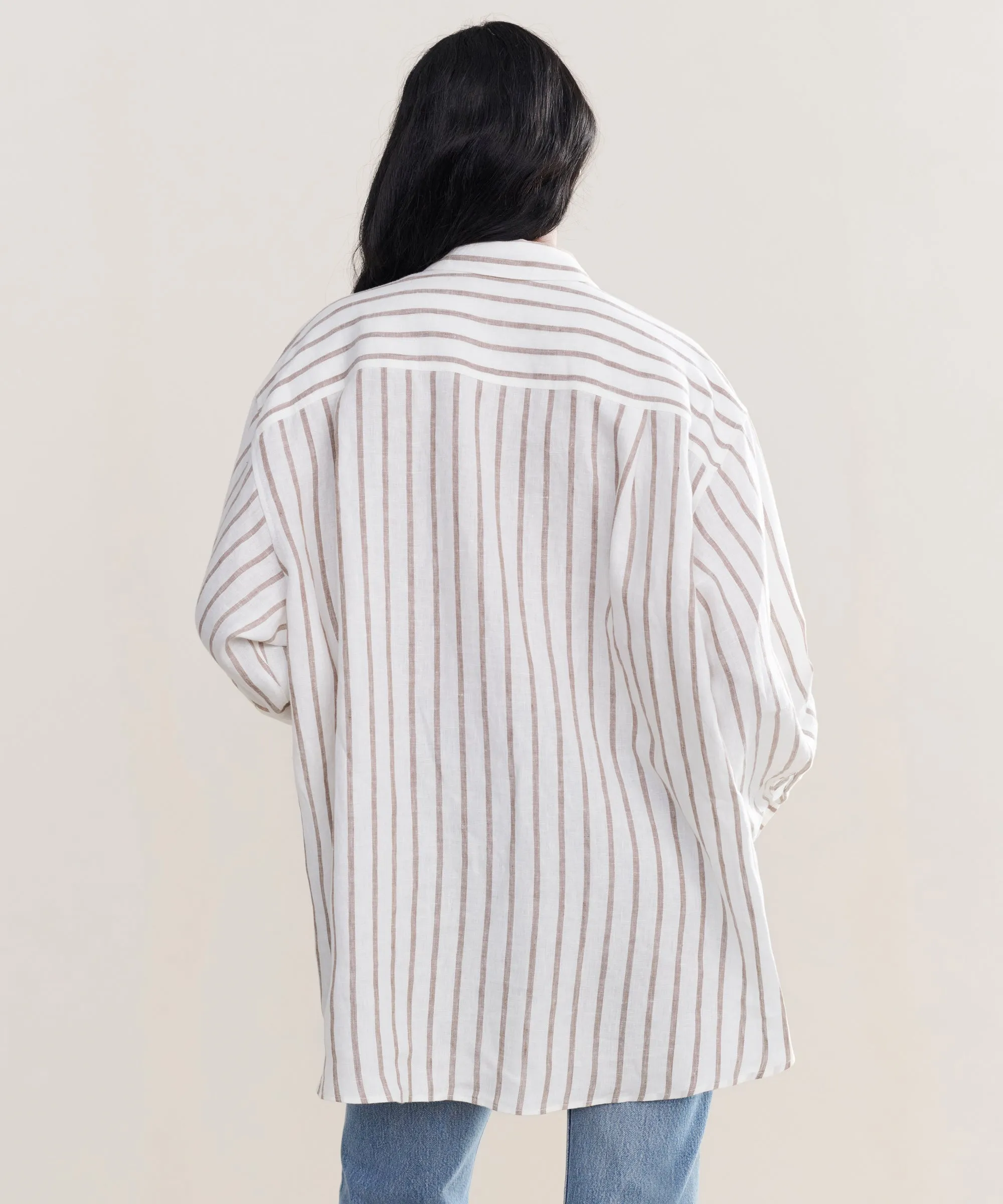 Linen Relaxed Oversized Shirt sold by Jenni Kayne product image thumbnail 4