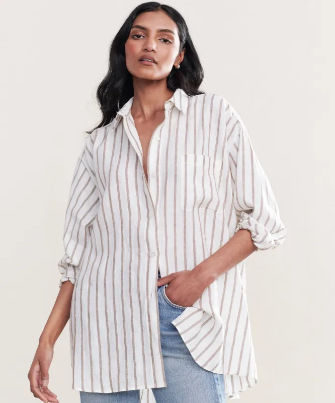 Linen Relaxed Oversized Shirt sold by Jenni Kayne