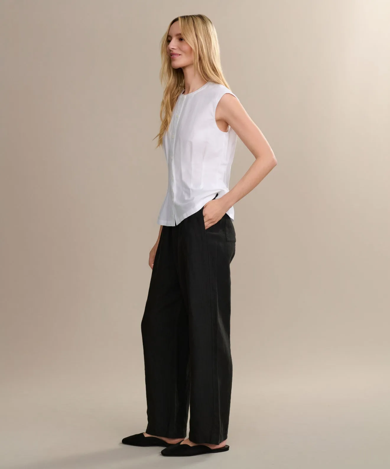 Linen Logan Pant sold by Jenni Kayne product image thumbnail 3