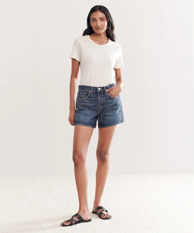 Mid Rise Boy Short made by Re/Done