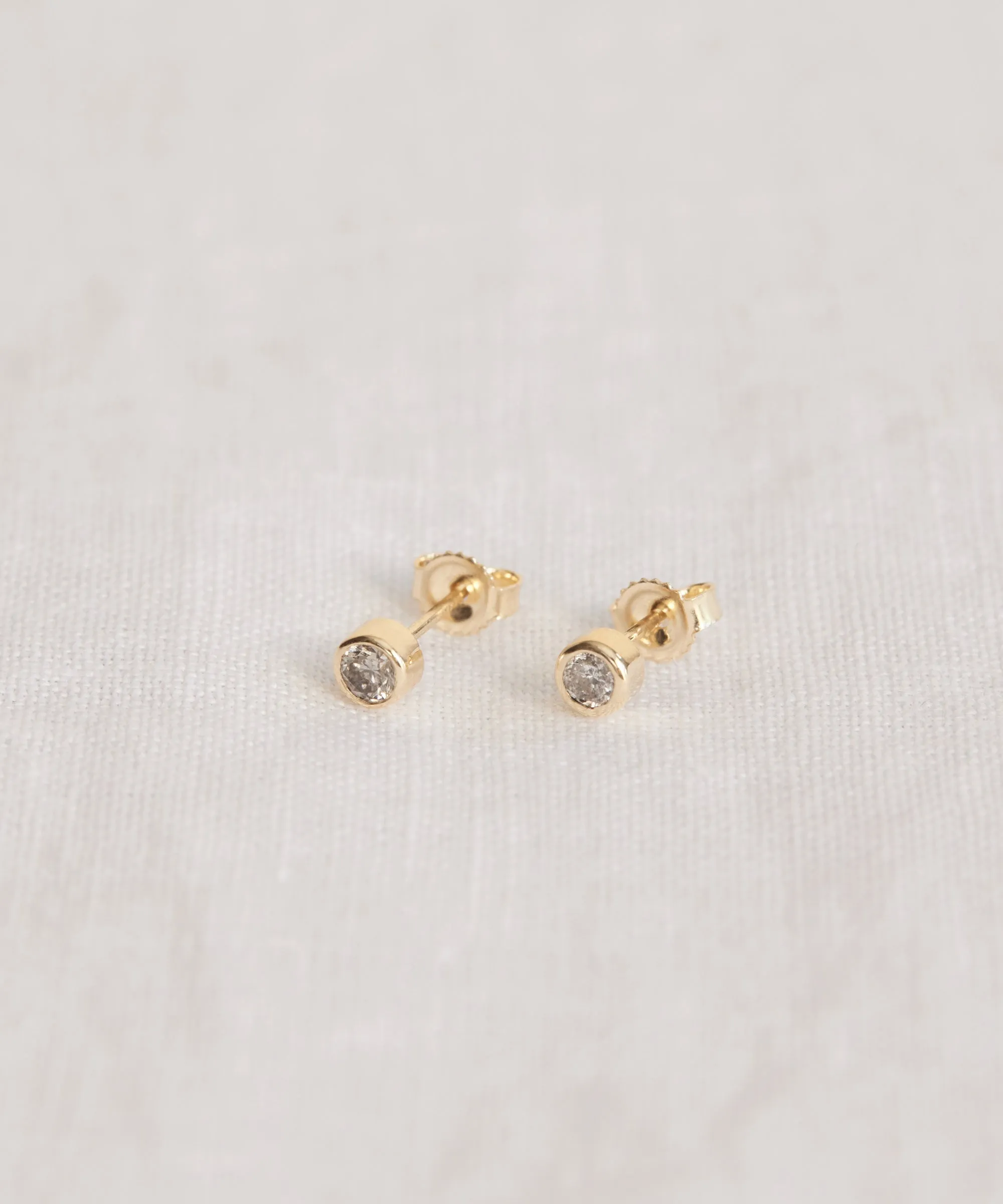 Stevie Grey Diamond Studs sold by Jenni Kayne