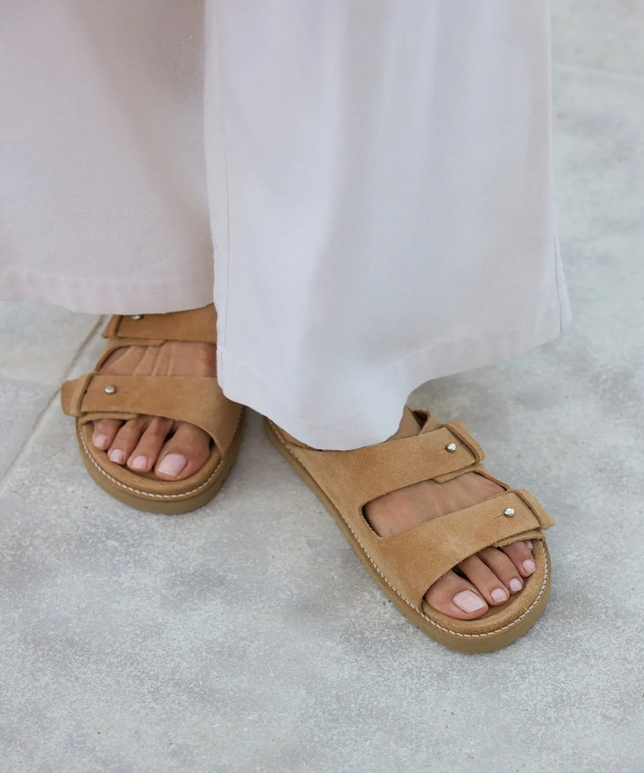 Suede Hutton Slide Sandal sold by Jenni Kayne product image thumbnail 3