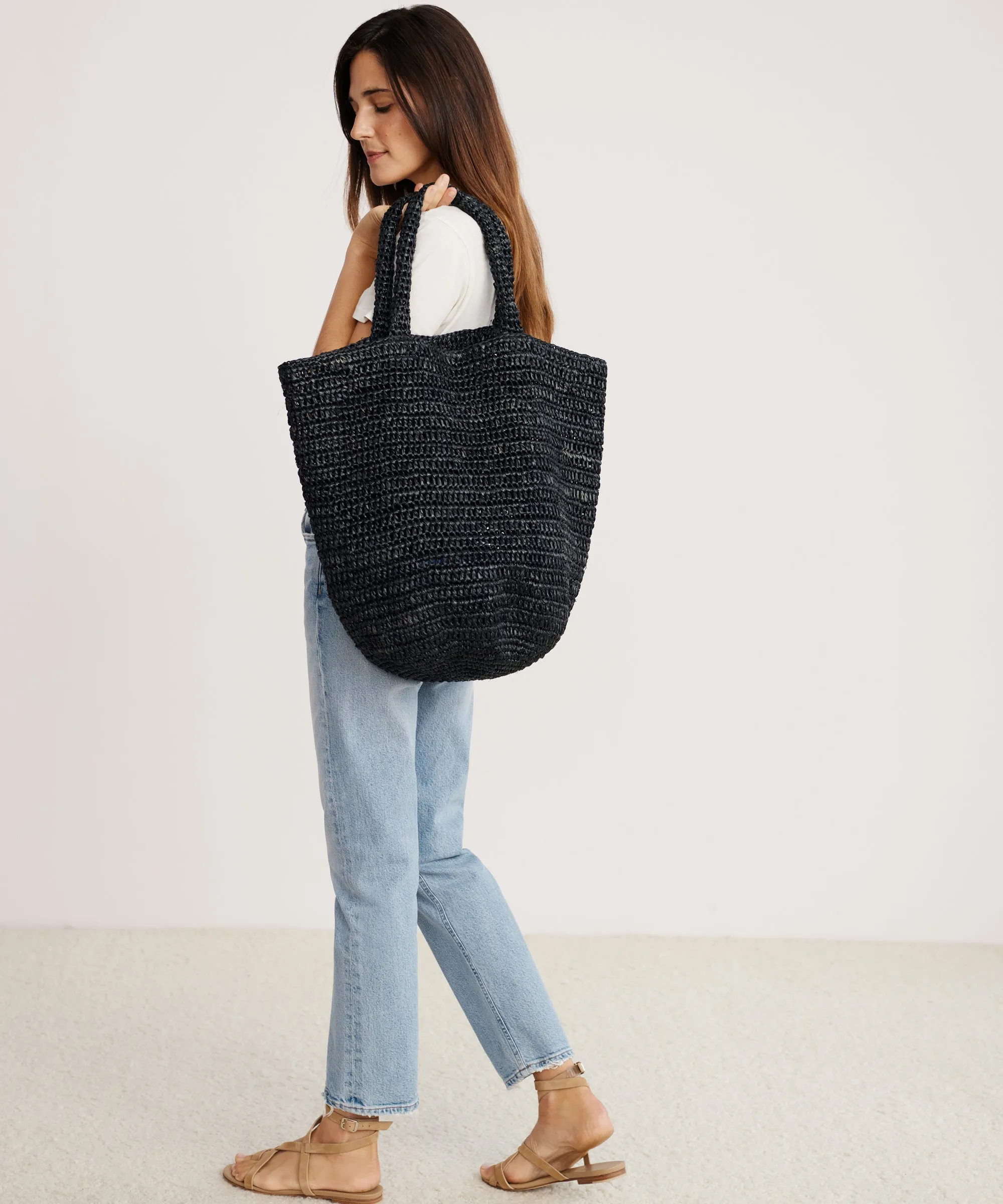Woven Raffia Tote sold by Jenni Kayne product image thumbnail 3