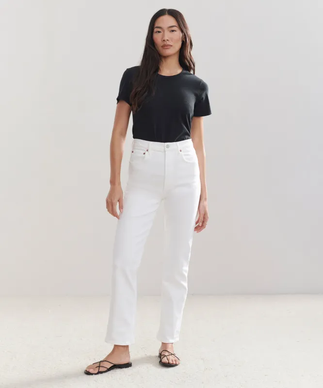 High Rise Stovepipe Jean sold by Jenni Kayne