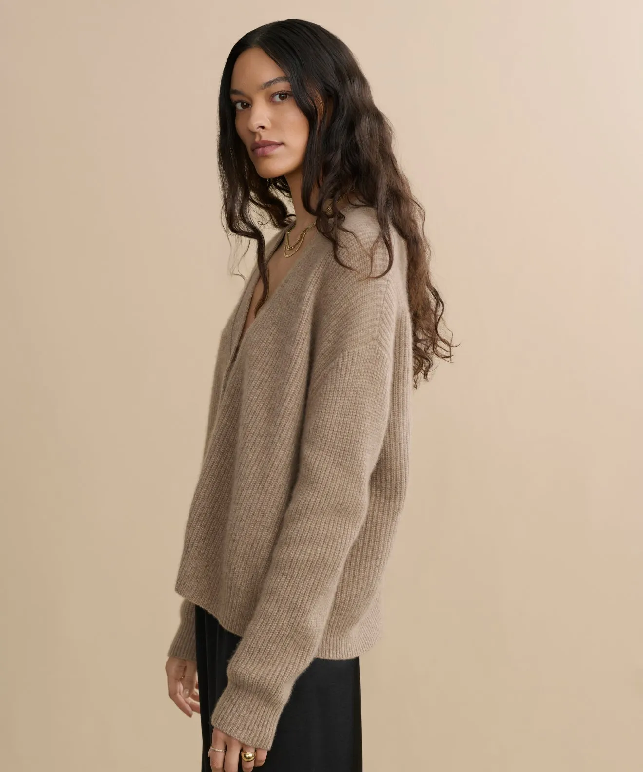 Cropped Cashmere Cocoon Cardigan sold by Jenni Kayne product image thumbnail 3