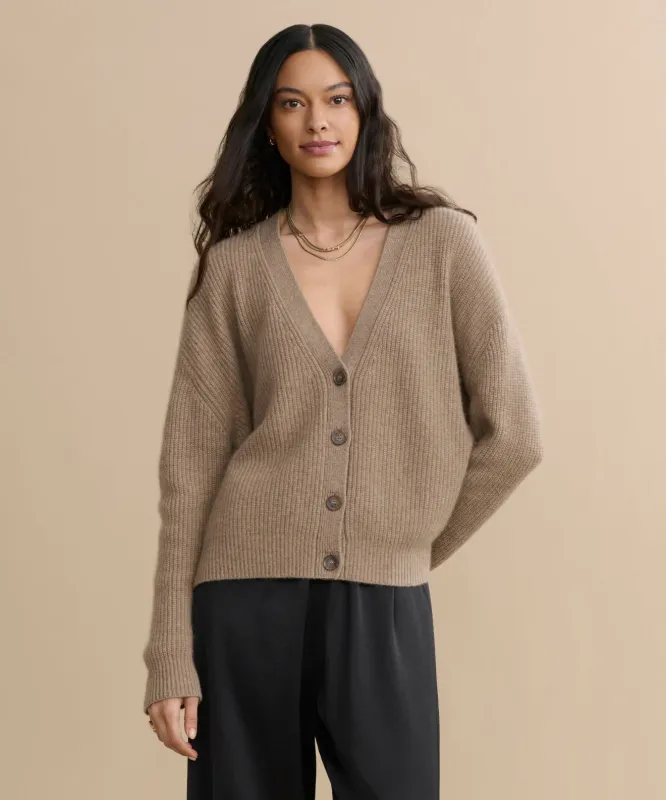 Cropped Cashmere Cocoon Cardigan sold by Jenni Kayne