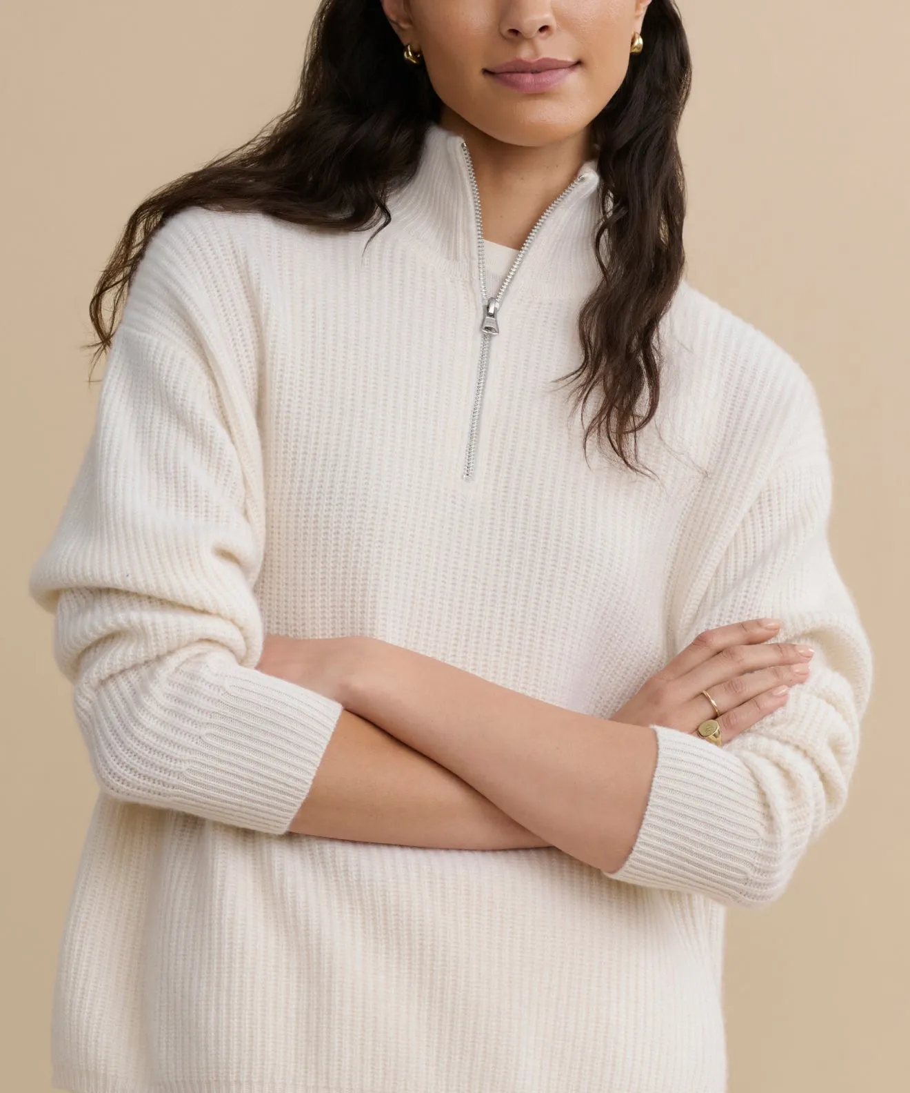 Cashmere Half Zip sold by Jenni Kayne product image thumbnail 2