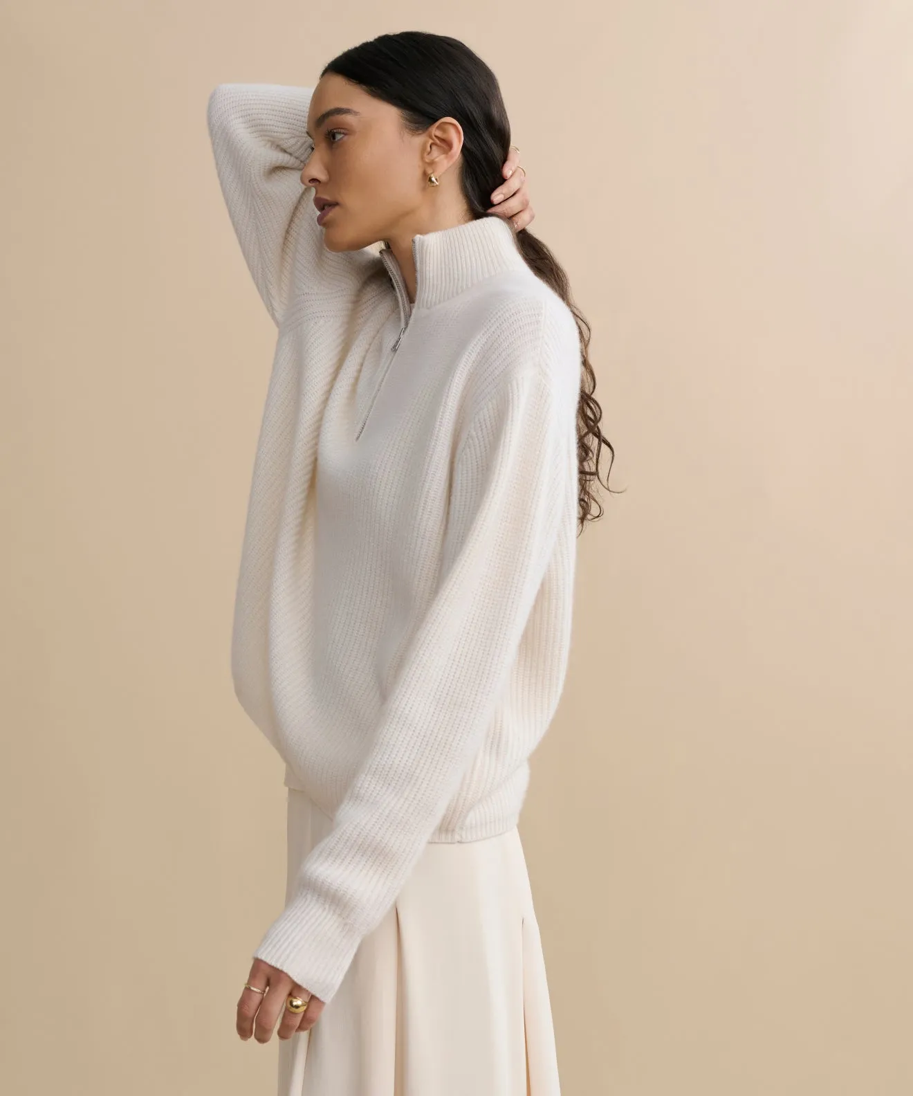 Cashmere Half Zip sold by Jenni Kayne product image thumbnail 4