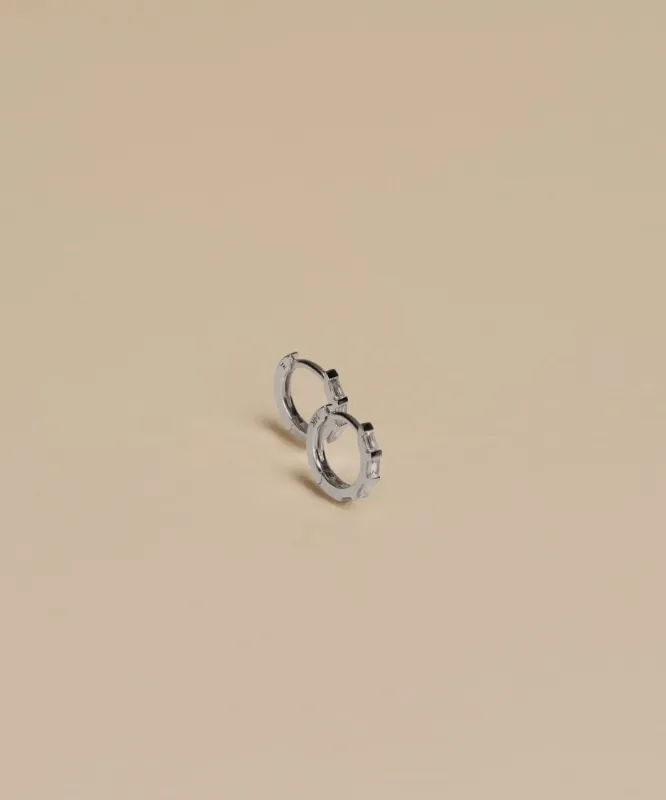 Merit Baguette Hoops sold by Jenni Kayne