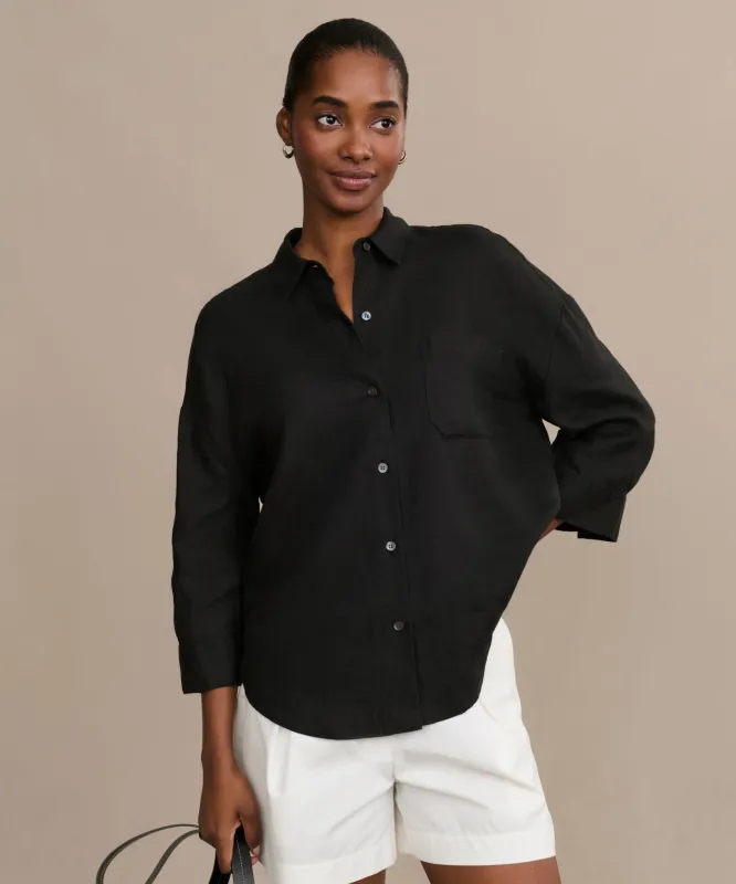 Linen Logan Shirt sold by Jenni Kayne