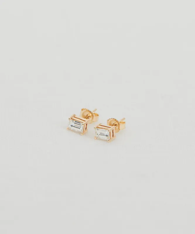 Ivy Emerald Cut Studs sold by Jenni Kayne