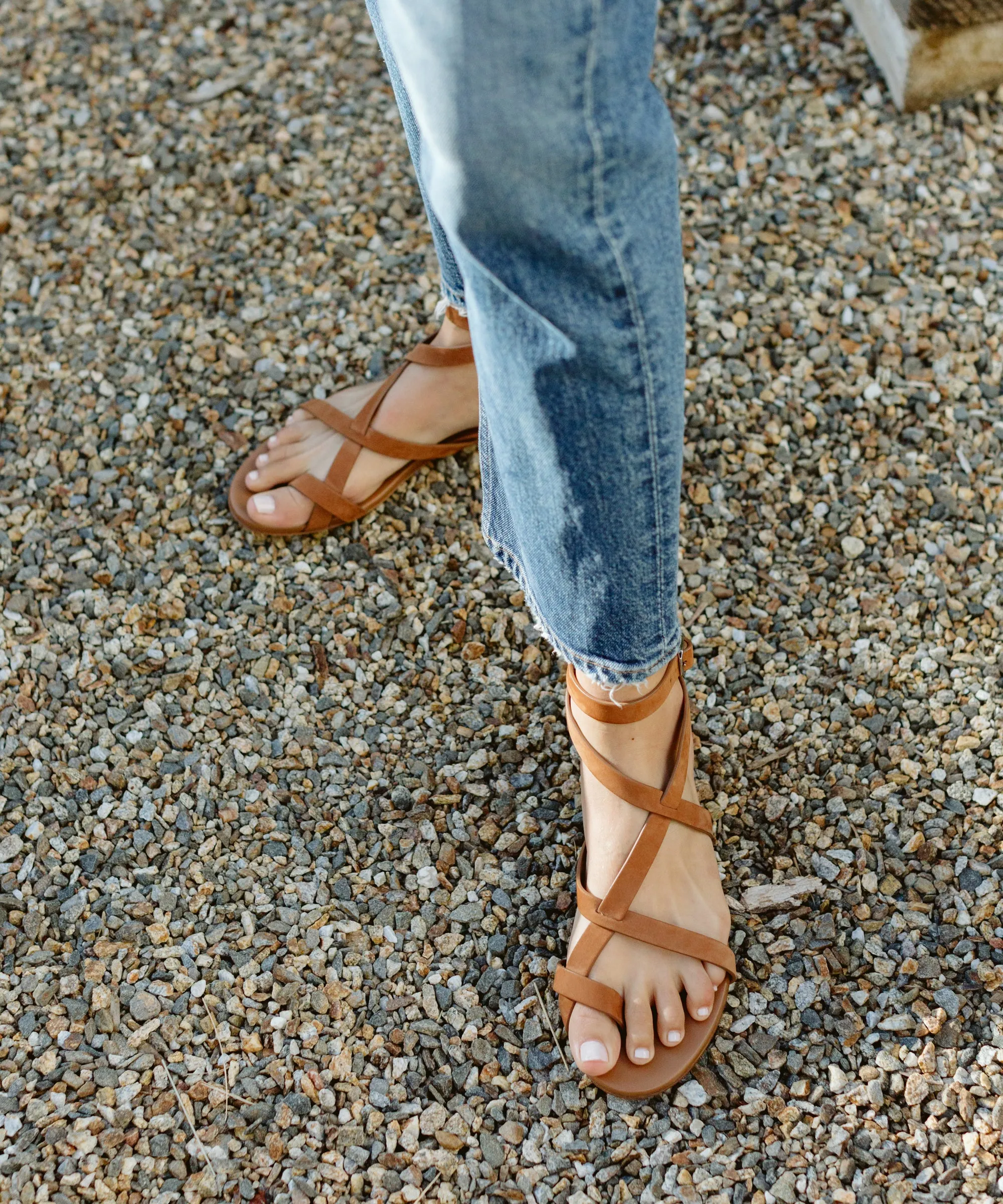 Oiled Leather Strappy Sandal sold by Jenni Kayne product image thumbnail 4