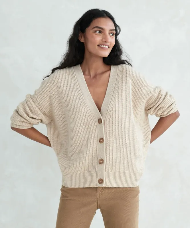 Cropped Cashmere Cocoon Cardigan sold by Jenni Kayne