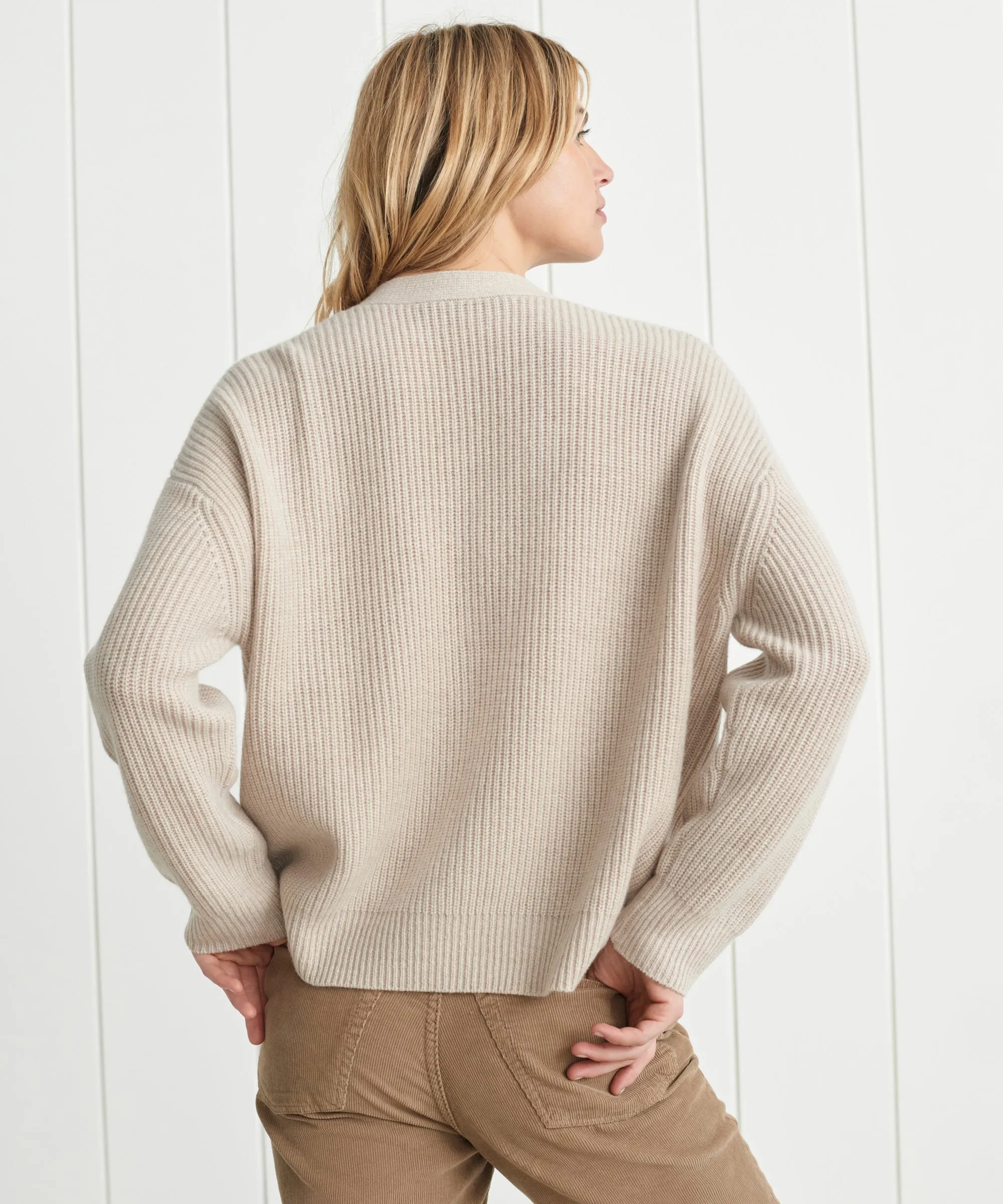 Cropped Cashmere Cocoon Cardigan sold by Jenni Kayne product image thumbnail 4
