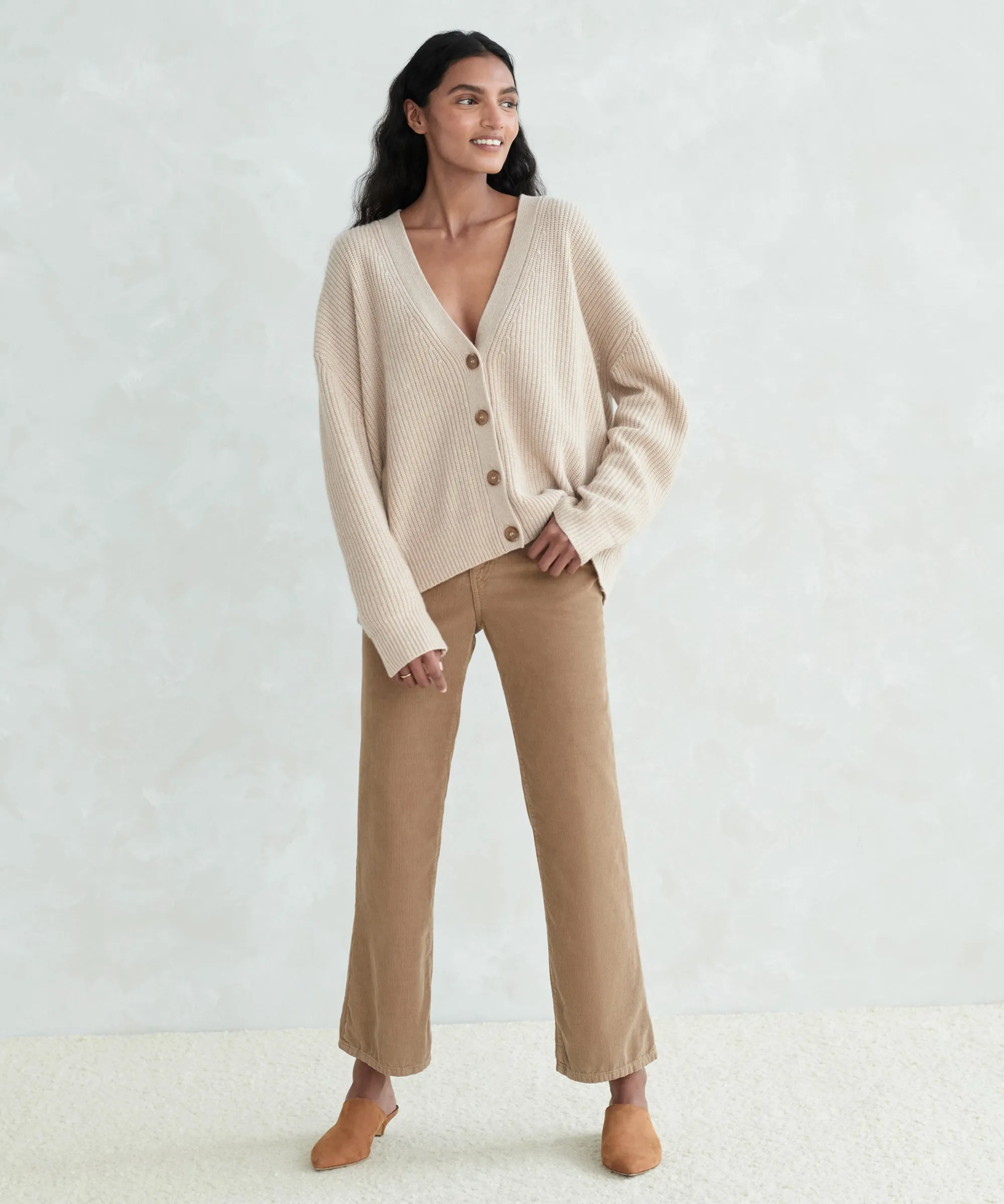 Cropped Cashmere Cocoon Cardigan sold by Jenni Kayne product image thumbnail 2