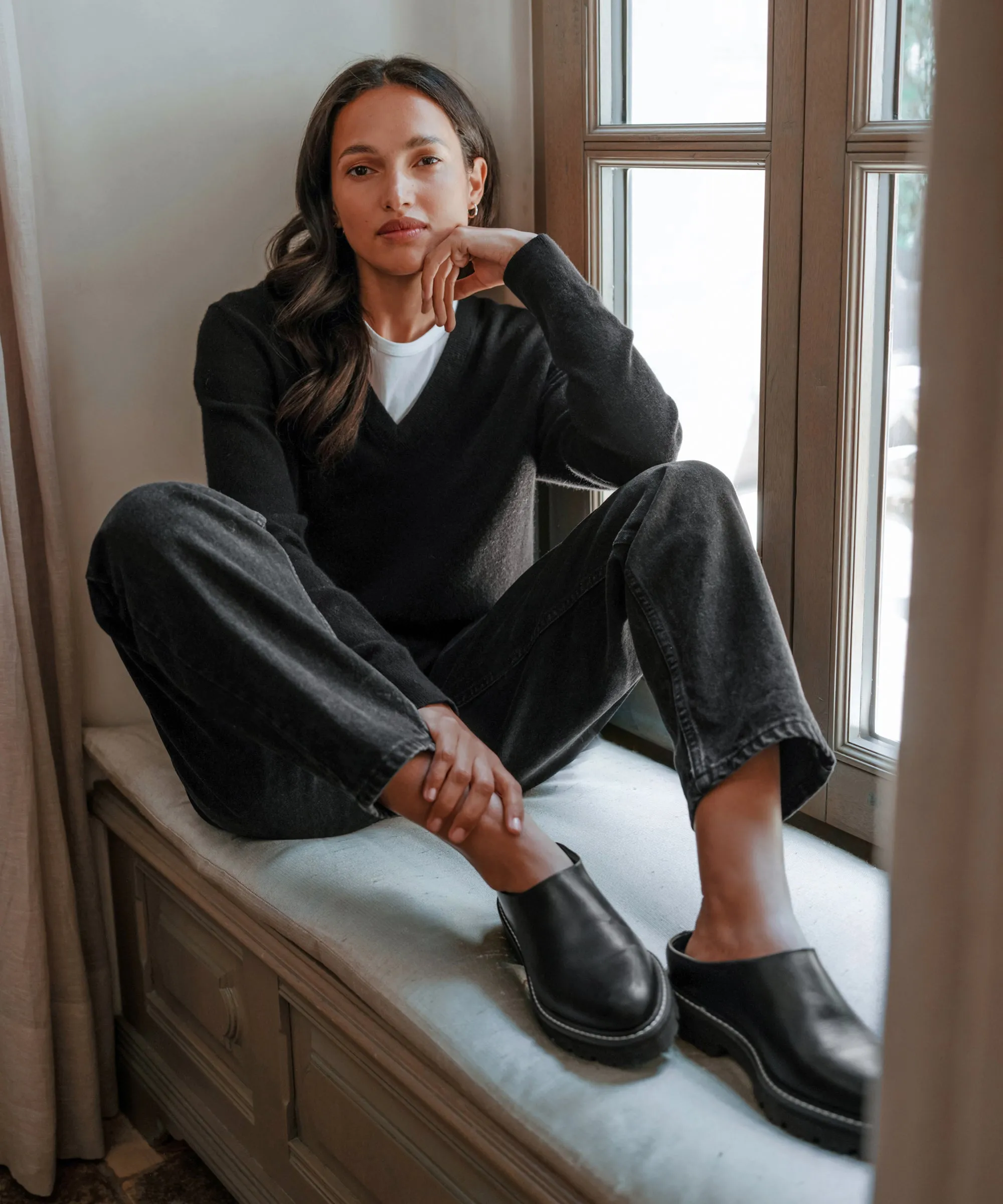 Leather Lug Mule sold by Jenni Kayne product image thumbnail 2