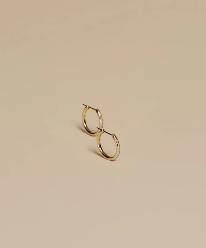 Iris Diamond Hoops sold by Jenni Kayne