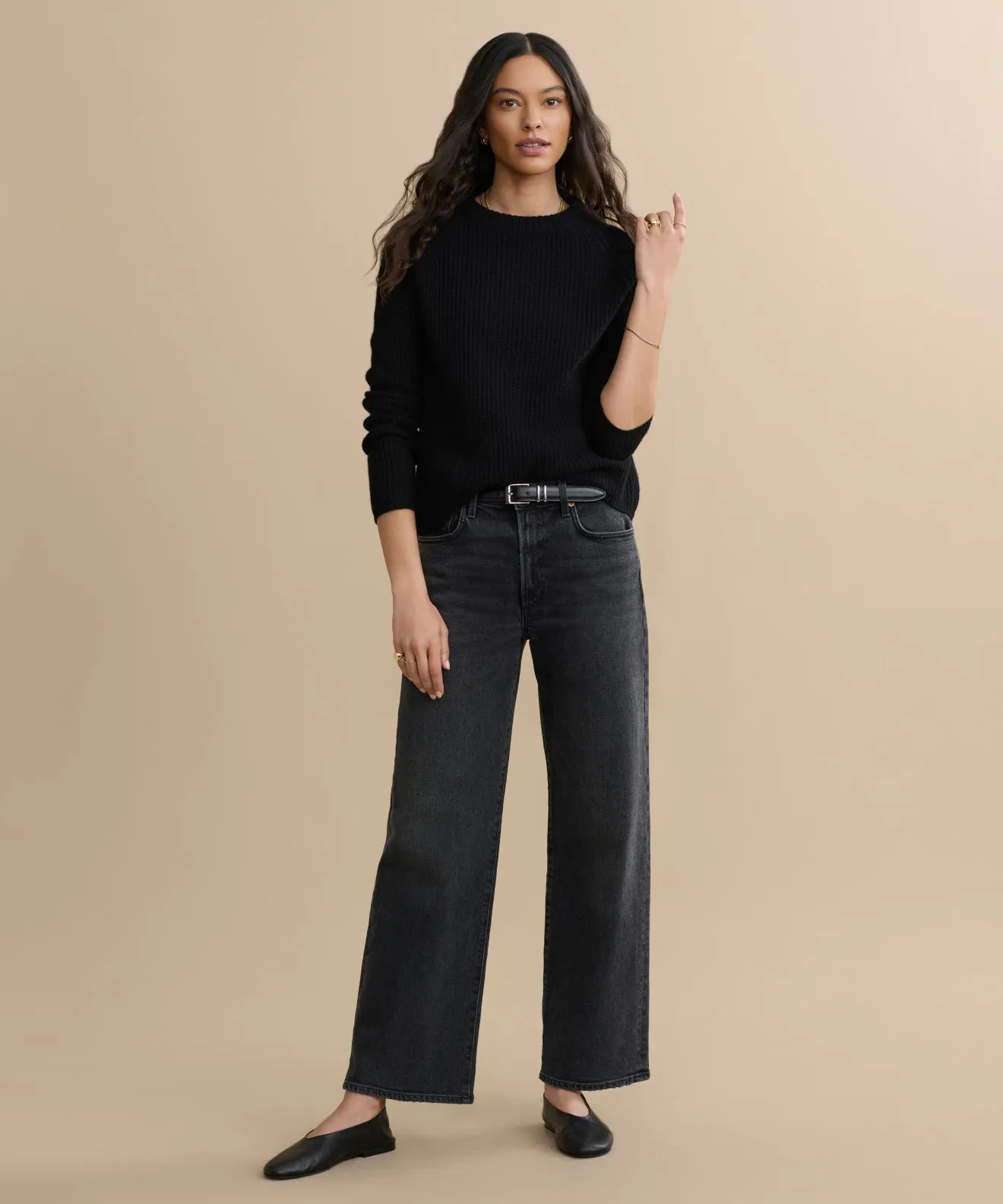 Cashmere Fisherman Sweater sold by Jenni Kayne product image thumbnail 2