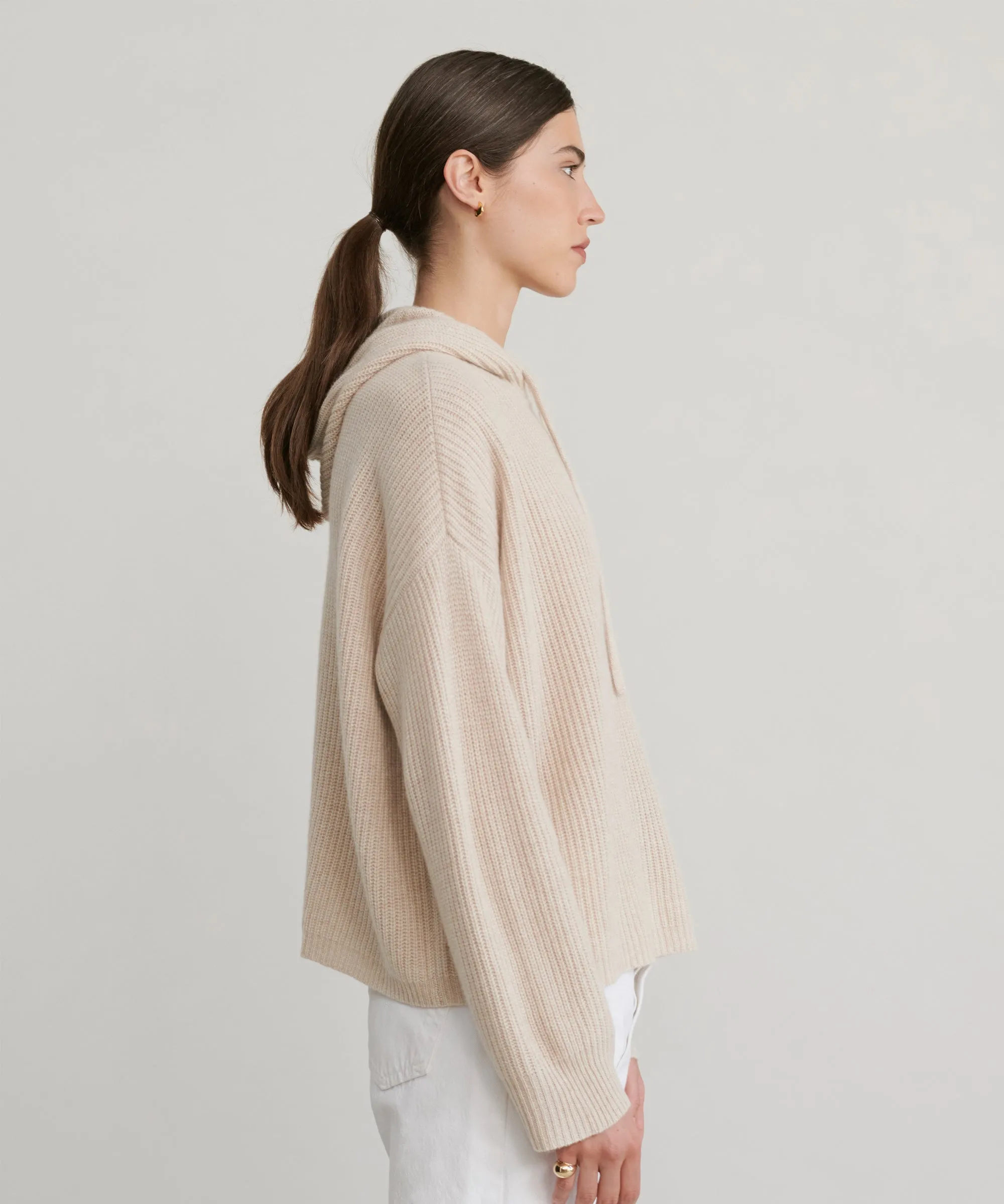 Cashmere Fisherman Hoodie sold by Jenni Kayne product image thumbnail 4