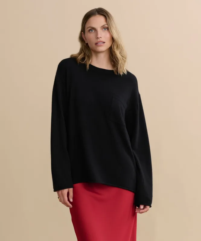 Cashmere Chandler Long-Sleeve Tee sold by Jenni Kayne