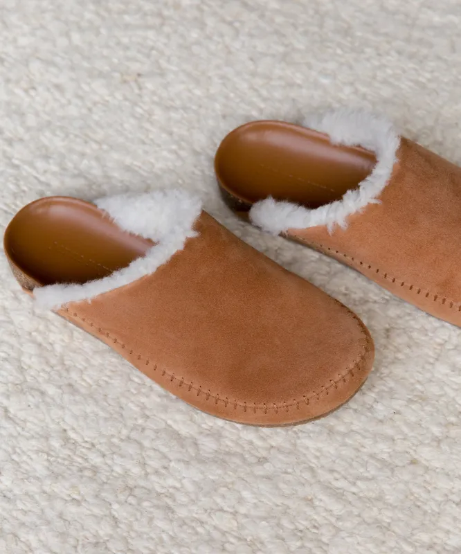 Shearling-Lined Moc Clog sold by Jenni Kayne