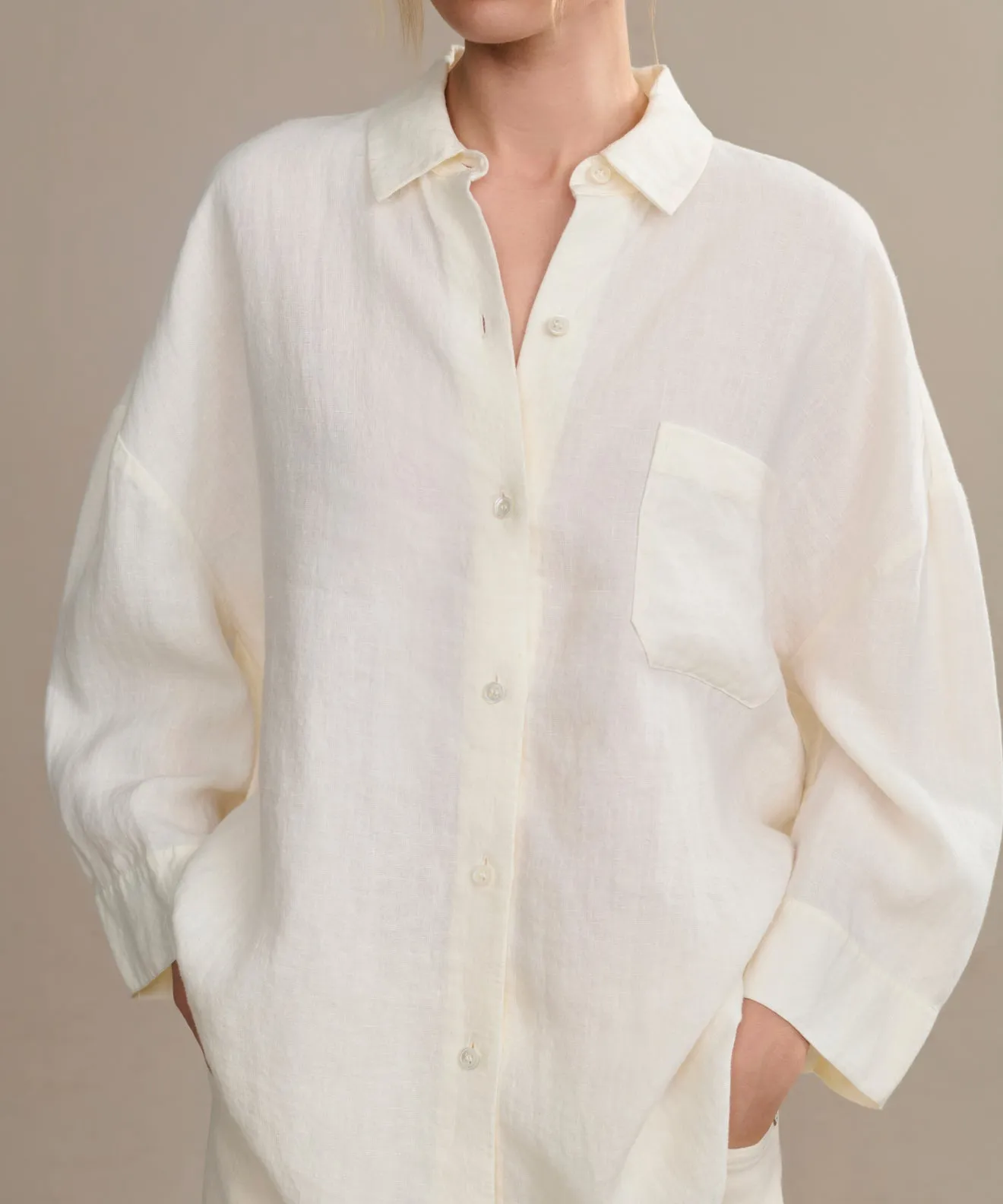 Linen Logan Shirt sold by Jenni Kayne product image thumbnail 2