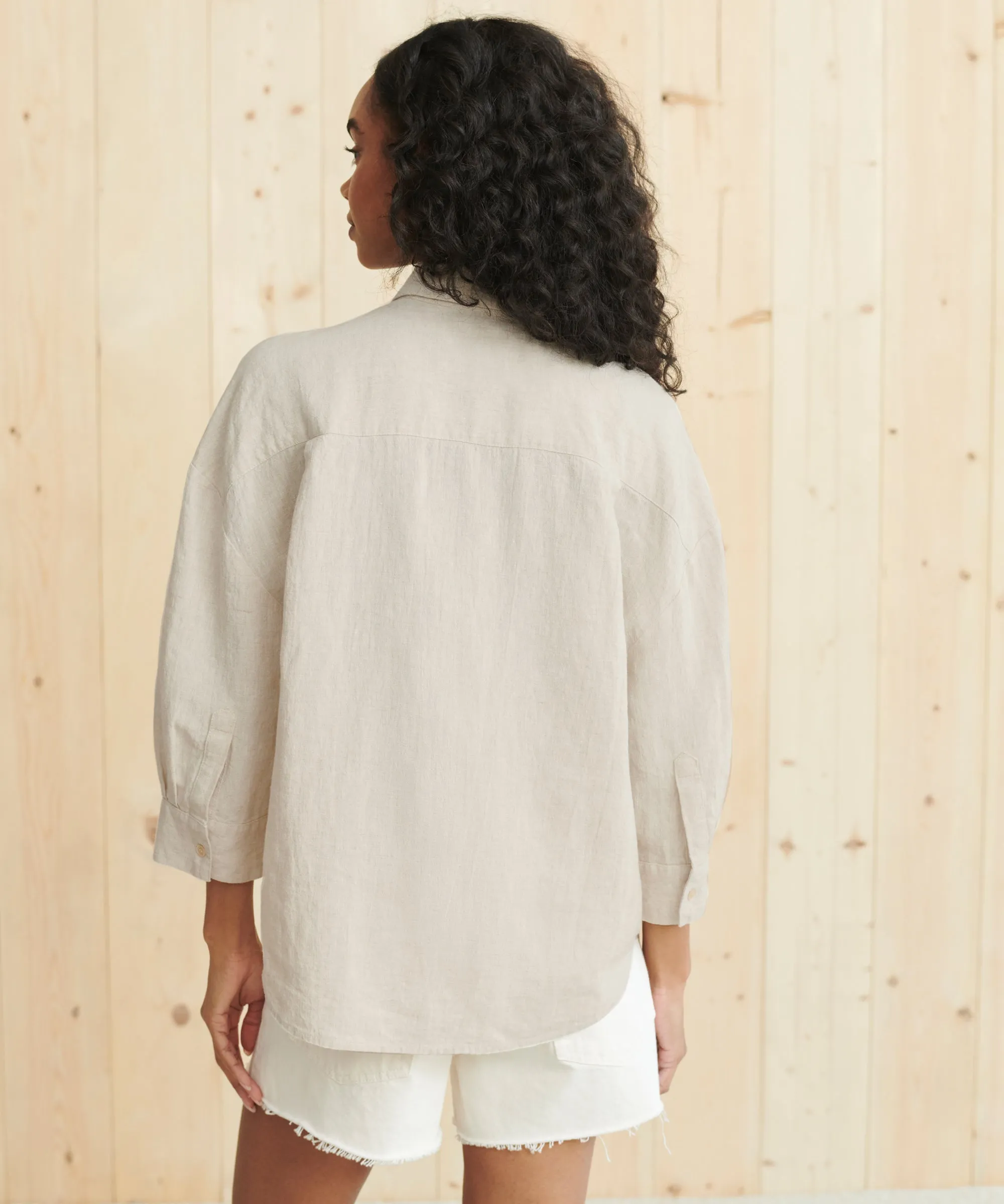 Linen Logan Shirt sold by Jenni Kayne product image thumbnail 4