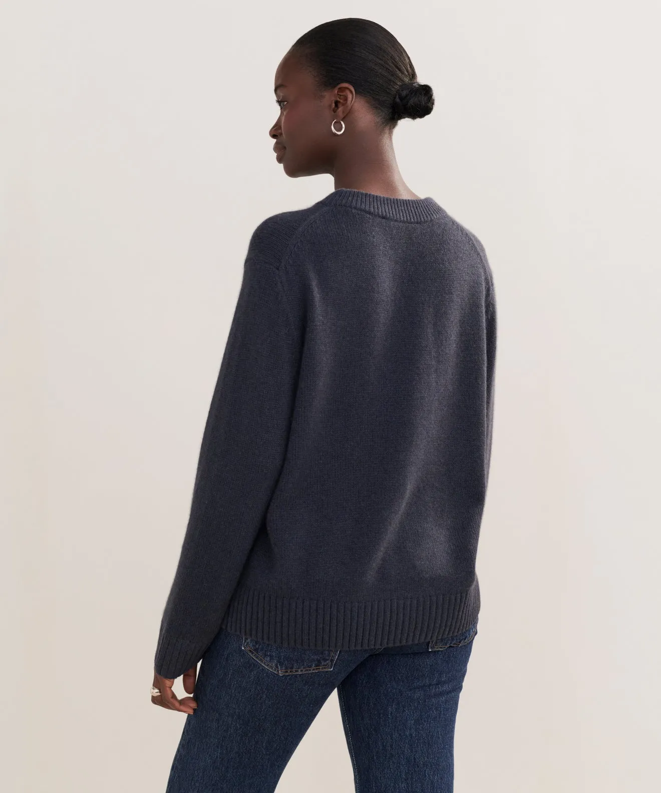 Cashmere Oversized Crewneck sold by Jenni Kayne product image thumbnail 4